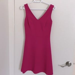 NEW Dynamite Magenta Fit and Flare Mini Dress